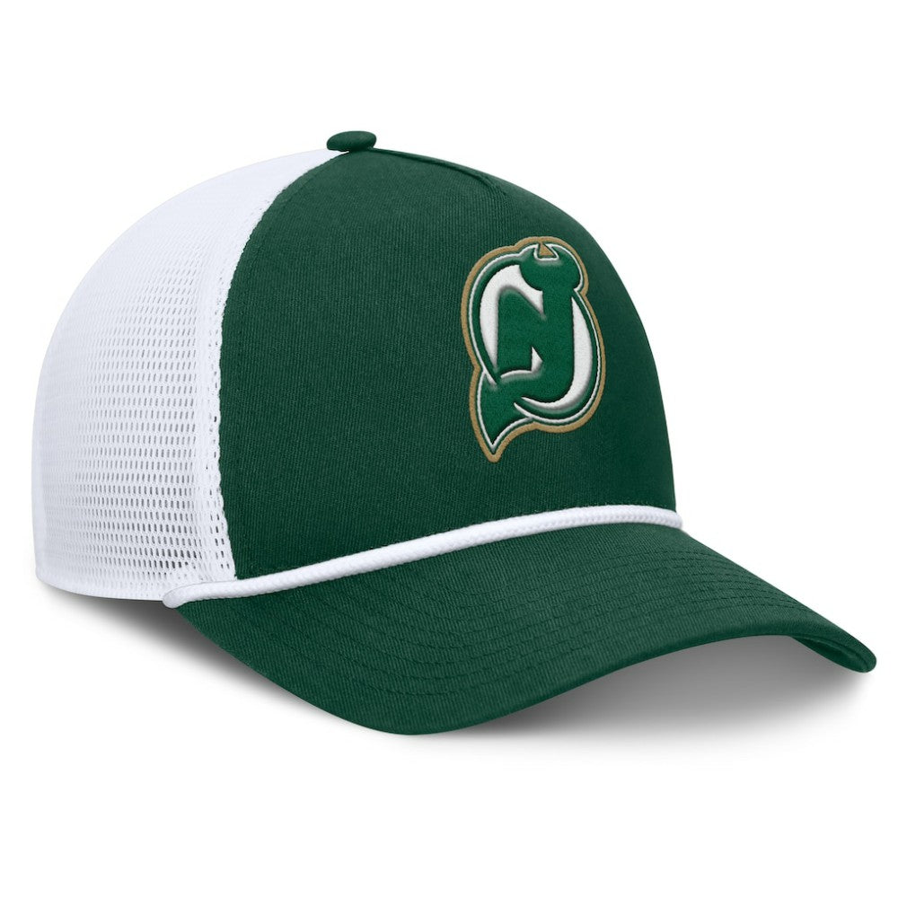 New Jersey Devils Fanatics Bermuda A-Frame Adjustable Hat - Green/White | US 203170649