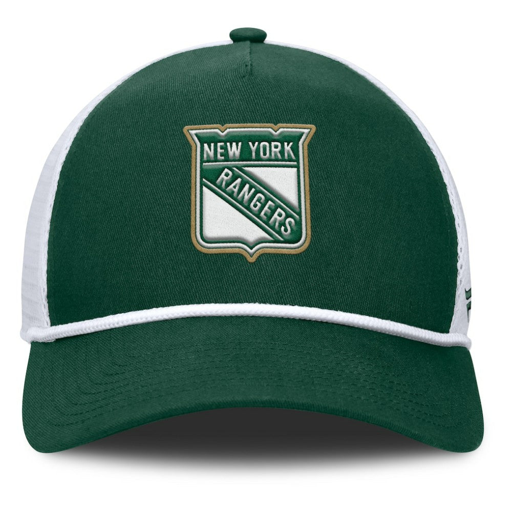 New York Rangers Fanatics Bermuda A-Frame Adjustable Hat - Green/White | US 203170651