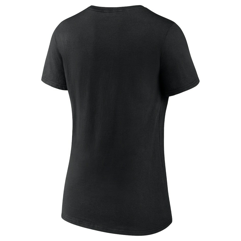 Philadelphia Eagles Women's Push On V-Neck T-Shirt - Black T-shirts