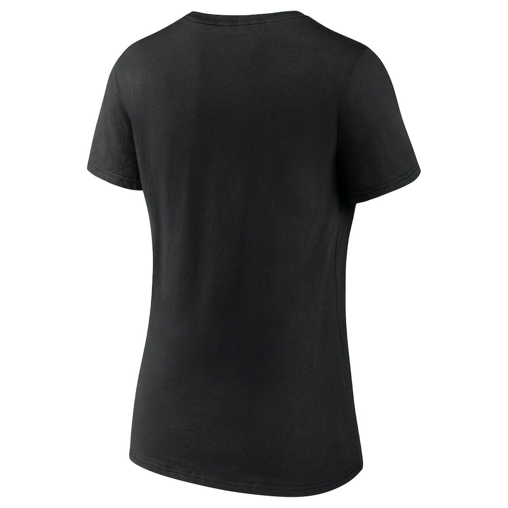 Philadelphia Eagles Women's Push On V-Neck T-Shirt - Black T-shirts