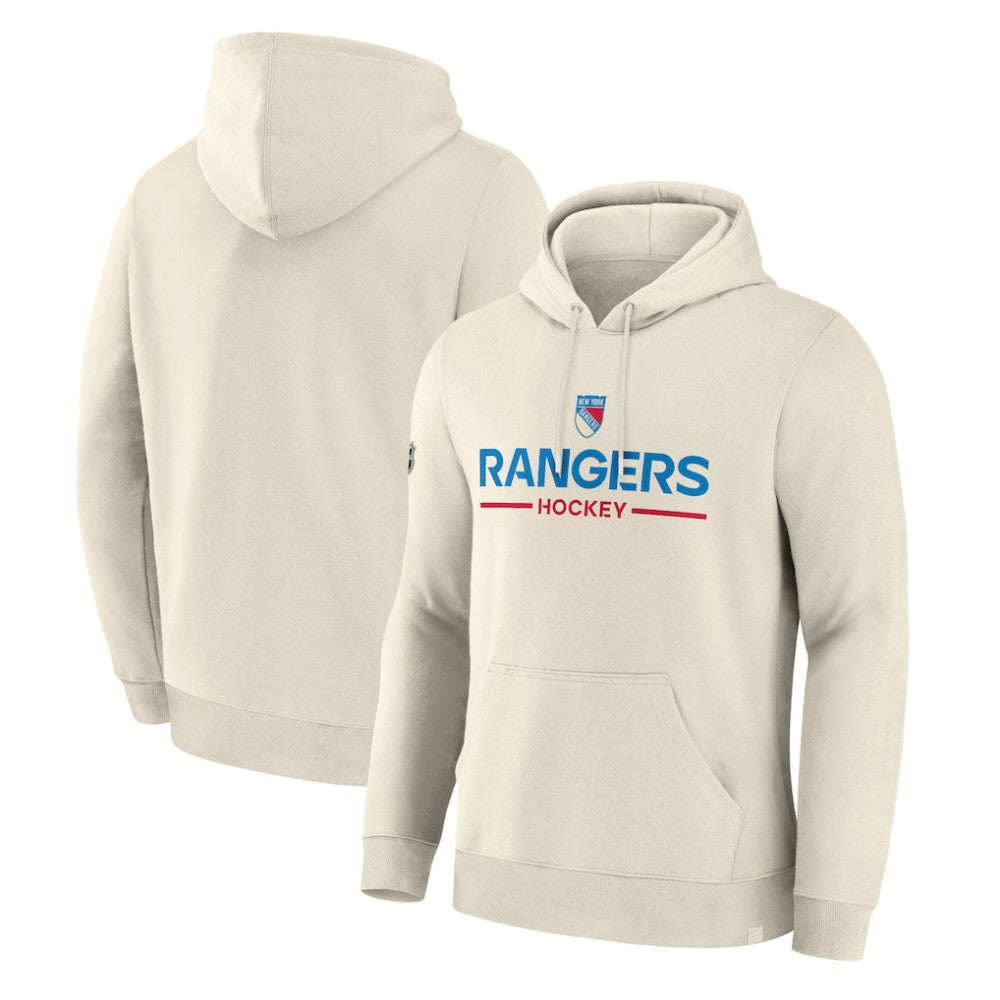 New York Rangers Fanatics Centennial Fleece Hoodie - Beige | US 203171192