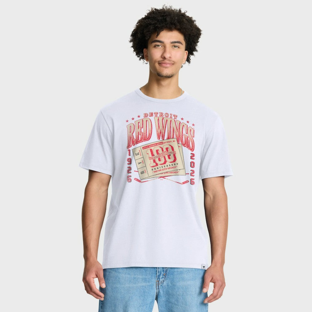 Detroit Red Wings Fanatics Centennial Legacy T-Shirt - White | US 203171259
