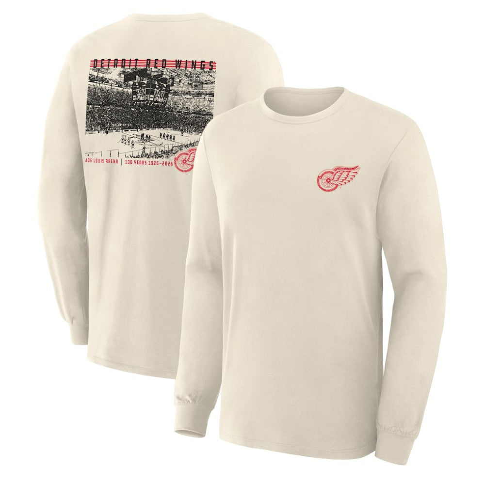 Detroit Red Wings Fanatics Centennial Legacy Long Sleeve T-Shirt - Beige | US 203171262