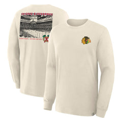 Chicago Blackhawks Fanatics Centennial Legacy Long Sleeve T-Shirt - Beige | US 203171263