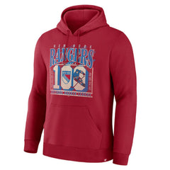 New York Rangers Fanatics Centennial Fleece Hoodie - Red | US 203171264
