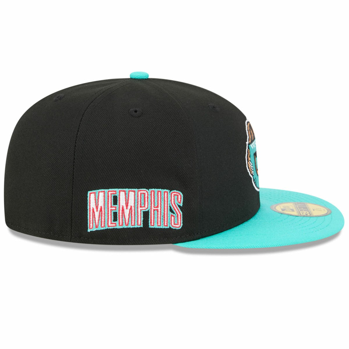 Memphis Grizzlies 2025/26 Classic Edition Jersey Hook 59FIFTY Fitted Hat Black/Turquoise - New Era
