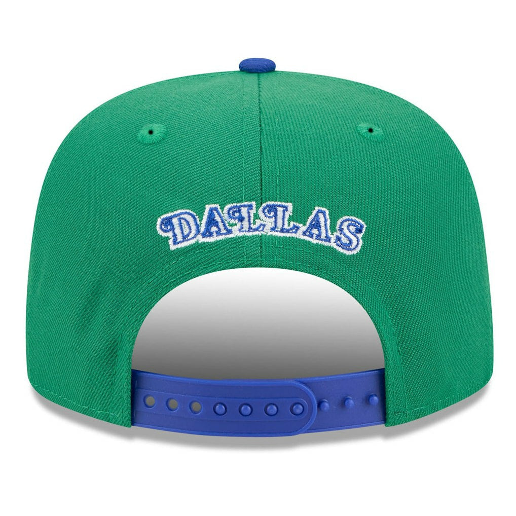 Dallas Mavericks 2025/26 Classic Edition Jersey Hook A-Frame 9FIFTY Snapback Hat Green/Blue - New Era