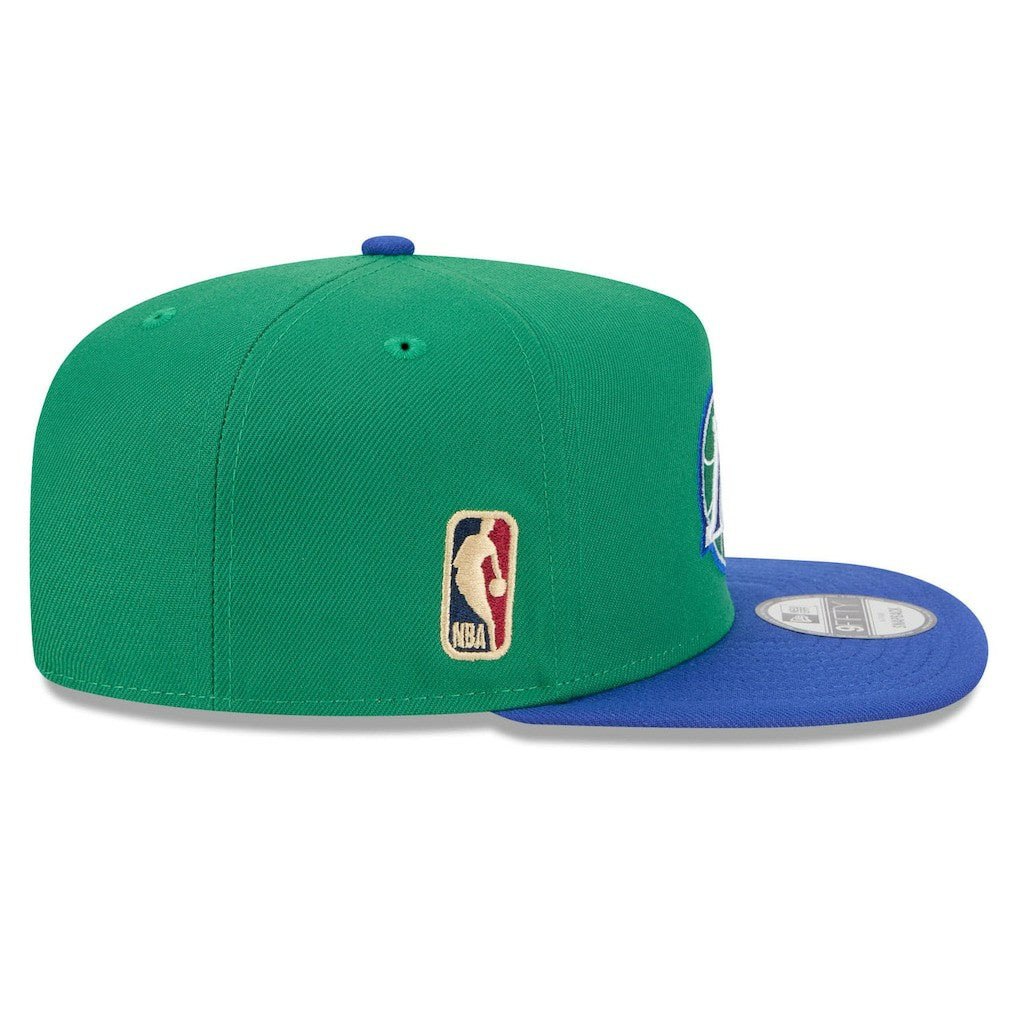 Dallas Mavericks 2025/26 Classic Edition Jersey Hook A-Frame 9FIFTY Snapback Hat Green/Blue - New Era