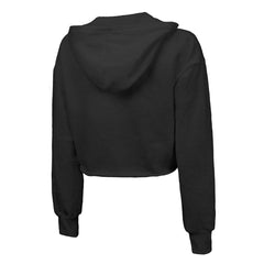 Minnesota Timberwolves Majestic Threads Women's Tri-Blend Cropped Pullover Hoodie Black outlet