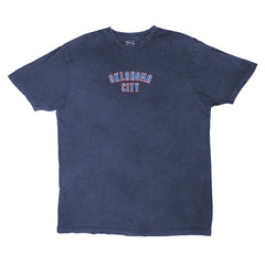 Oklahoma City Thunder Stadium Essentials Unisex Get Back Oversized Vintage Wash T-Shirt Denim