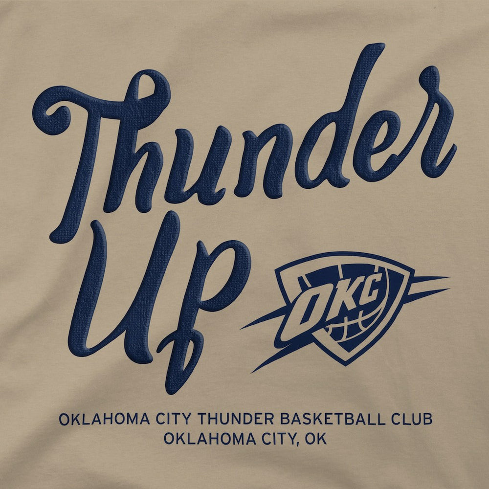 Oklahoma City Thunder Stadium Essentials Unisex Thunder Up Urban T-Shirt Tan outlet