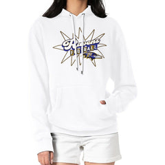 Baltimore Ravens Starter Women's Drive-In Sign Pullover Hoodie - White Hoodies
