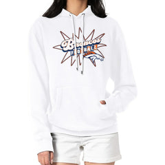 Denver Broncos Starter Women's Drive-In Sign Pullover Hoodie - White Hoodies
