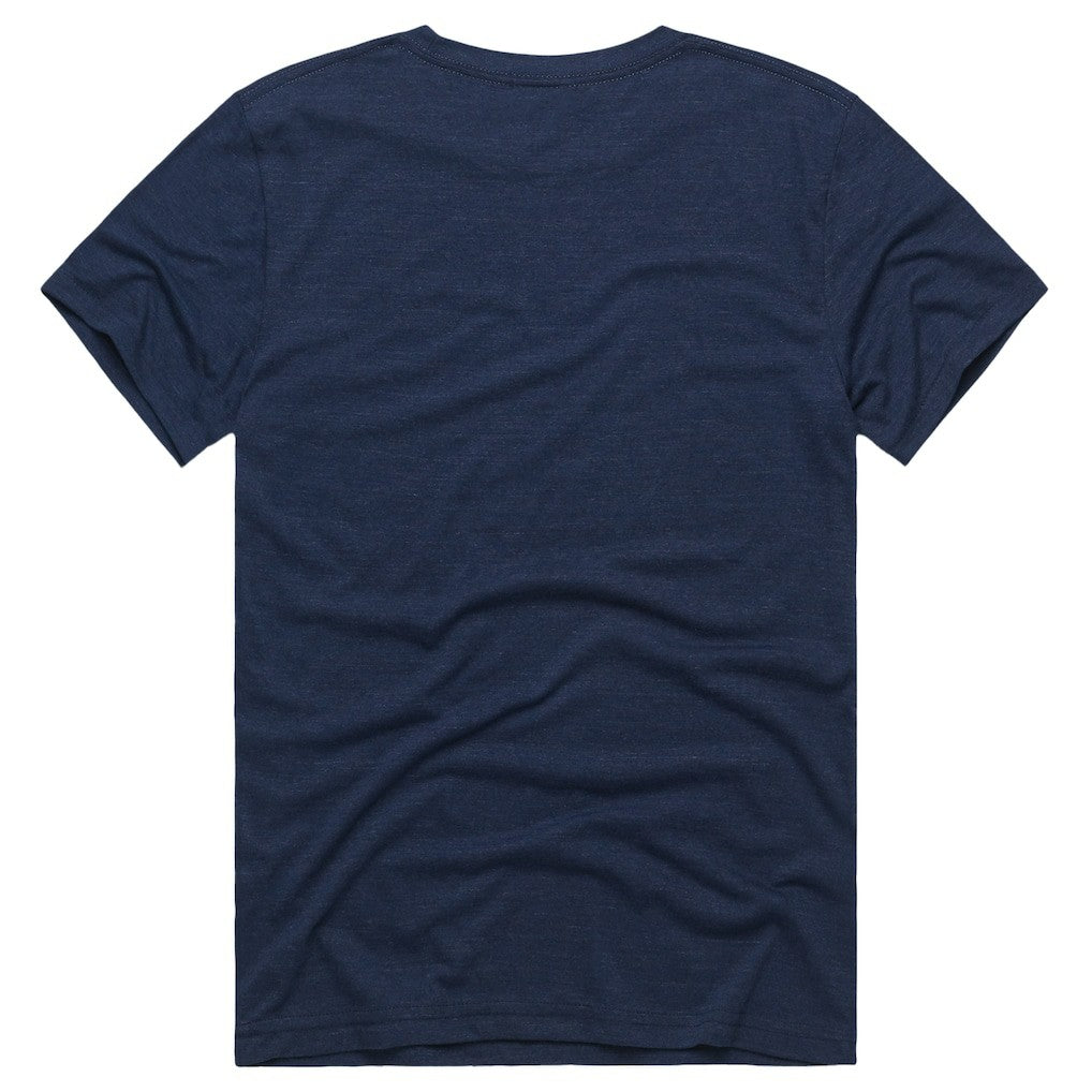 Indiana Pacers Homage Unisex The "1-1414" Comeback Record Tri-Blend T-Shirt Navy outlet
