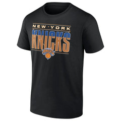 New York Knicks Striped T-Shirt Black outlet