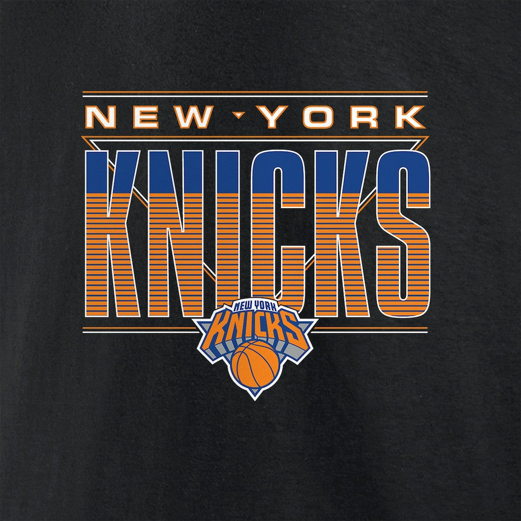 New York Knicks Striped T-Shirt Black outlet