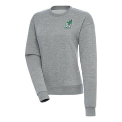 Mexico National Team Antigua Women's Takeover Pullover Sweatshirt Heather Gray