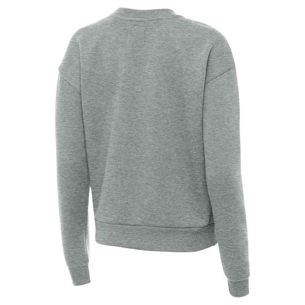 Mexico National Team Antigua Women's Takeover Pullover Sweatshirt Heather Gray