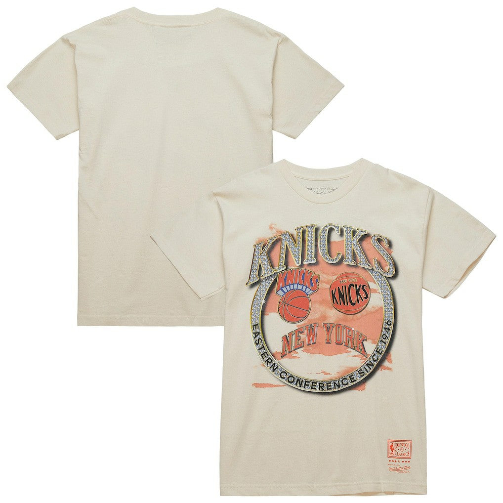 New York Knicks Big & Tall Hardwood Classics Crown Jewels T-Shirt White - Mitchell & Ness
