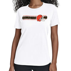 Cleveland Browns Starter Women's Team Stripe T-Shirt - White T-shirts