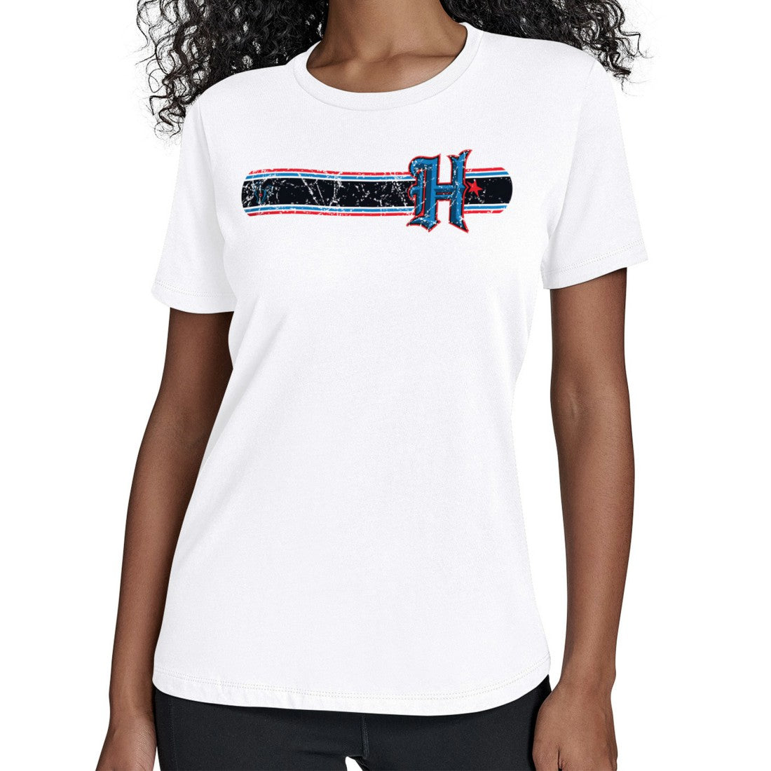 Houston Texans Starter Women's Team Stripe T-Shirt - White T-shirts