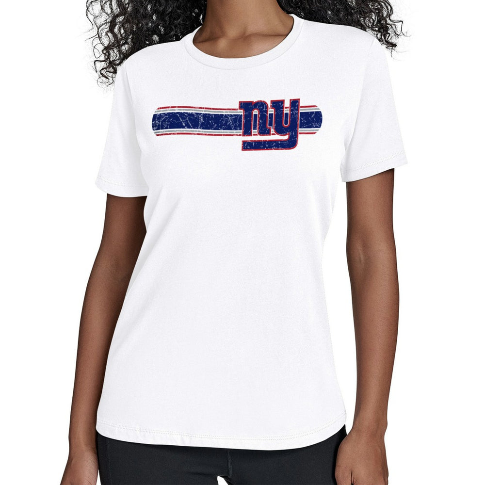 New York Giants Starter Women's Team Stripe T-Shirt - White T-shirts