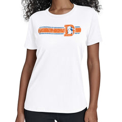 Denver Broncos Starter Women's Throwback Team Stripe T-Shirt - White T-shirts
