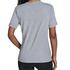 Dallas Cowboys Starter Women's Arch Stripe T-Shirt - Gray T-shirts