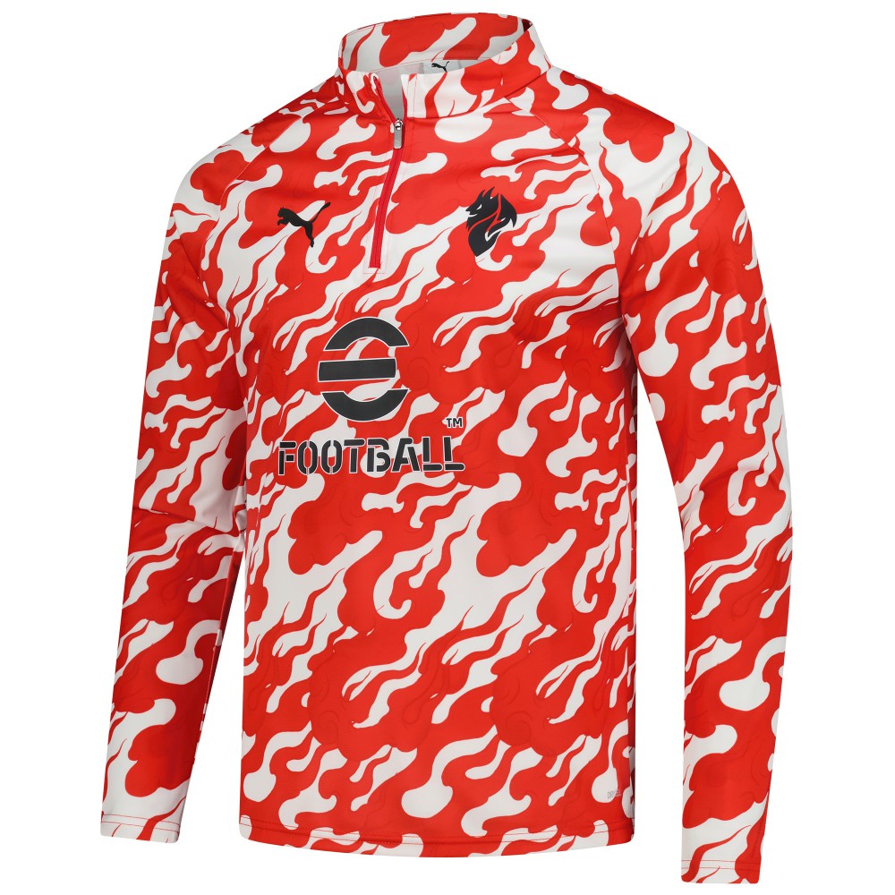 AC Milan 2025/26 Pre-Match dryCell Quarter-Zip Top Red - Puma for sale