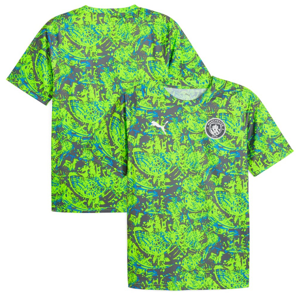 Manchester City 2025/26 Pre-Match Training Jersey Green - Puma sale