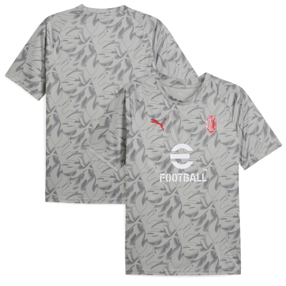 AC Milan 2025/26 Pre-Match Training Jersey Gray - Puma on sale