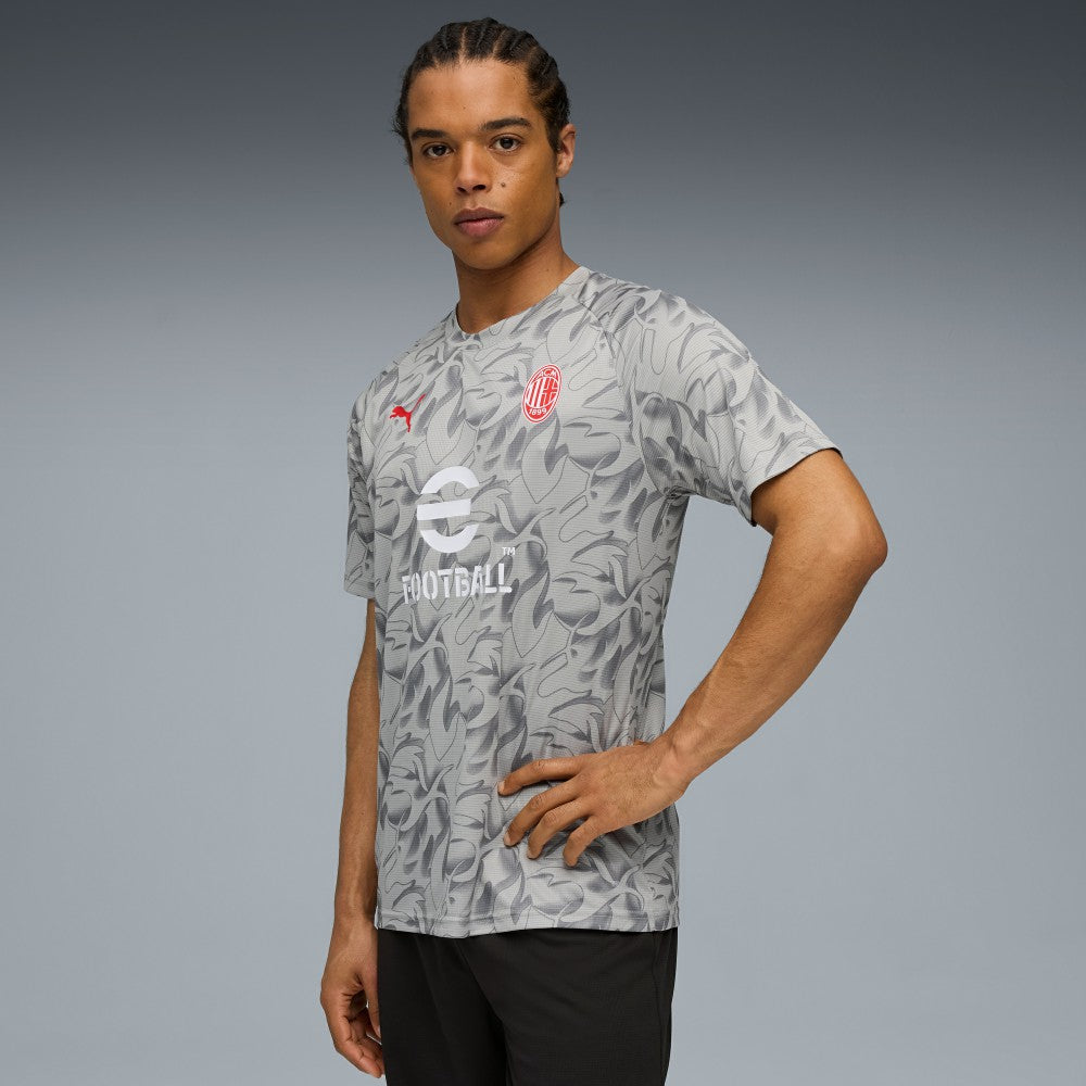 AC Milan 2025/26 Pre-Match Training Jersey Gray - Puma on sale