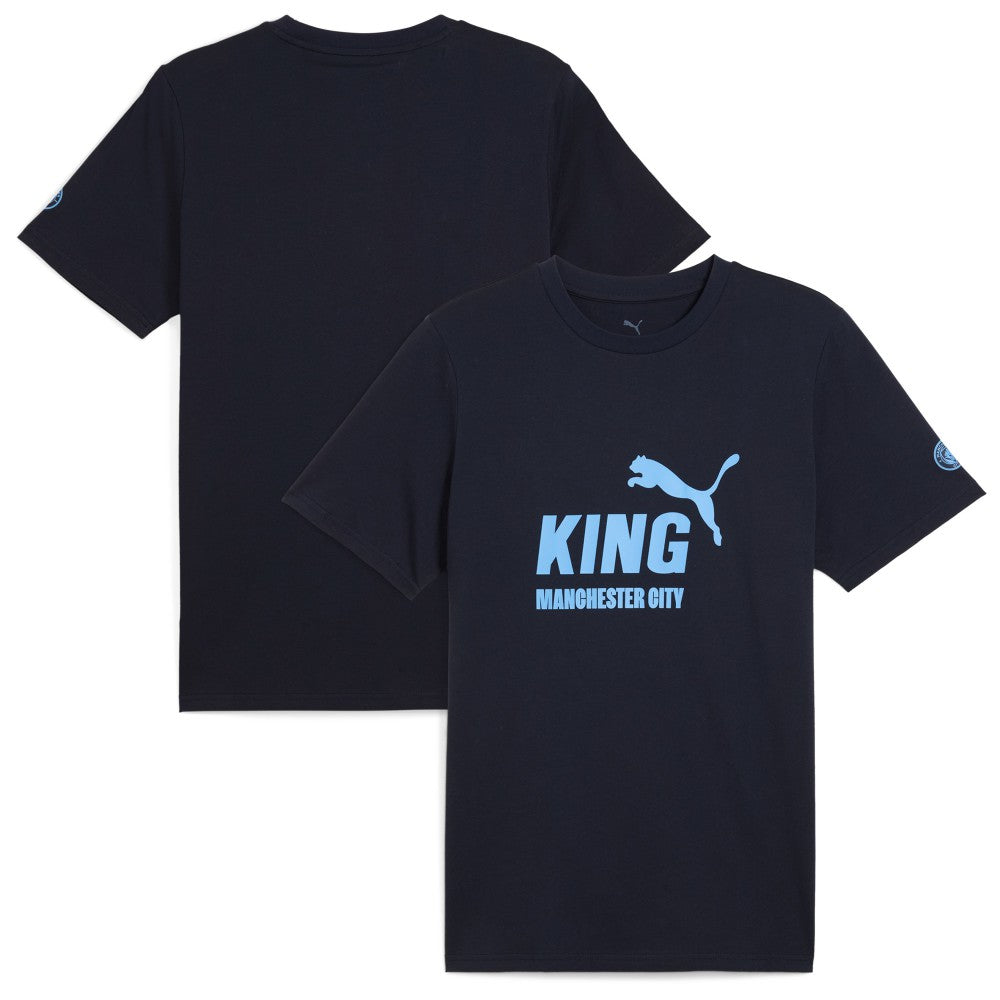 Manchester City 2025/26 King Logo T-Shirt Navy - Puma discount