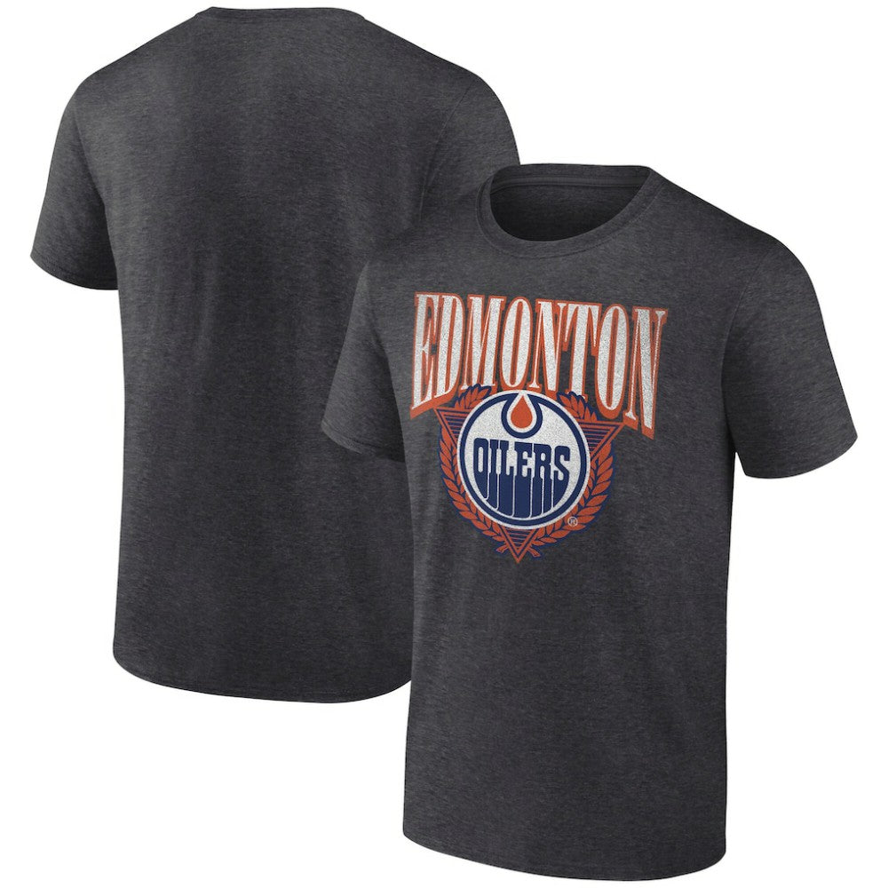 Edmonton Oilers Retro Seal T-Shirt - Charcoal | US 203175581