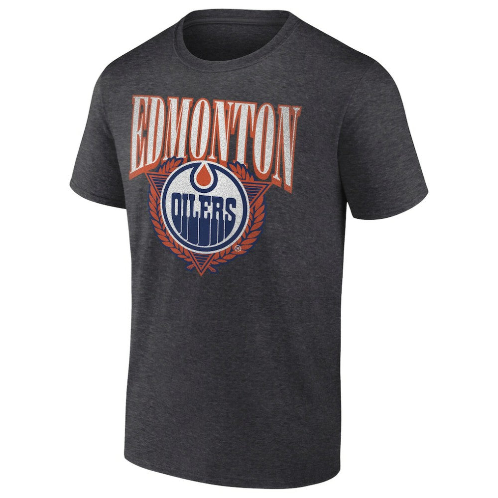 Edmonton Oilers Retro Seal T-Shirt - Charcoal | US 203175581