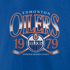 Edmonton Oilers Retro Cross Sticks T-Shirt - Royal | US 203175583
