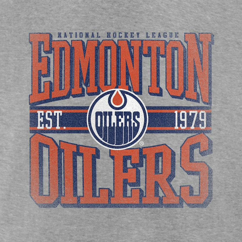 Edmonton Oilers Retro Vibe T-Shirt - Heather Gray | US 203175585