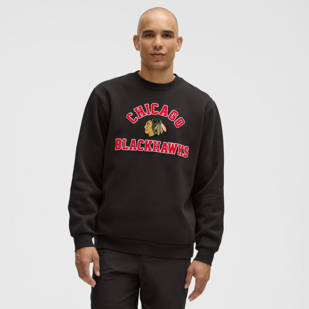 Chicago Blackhawks lululemon Steady State Crew - Black | US 203175666