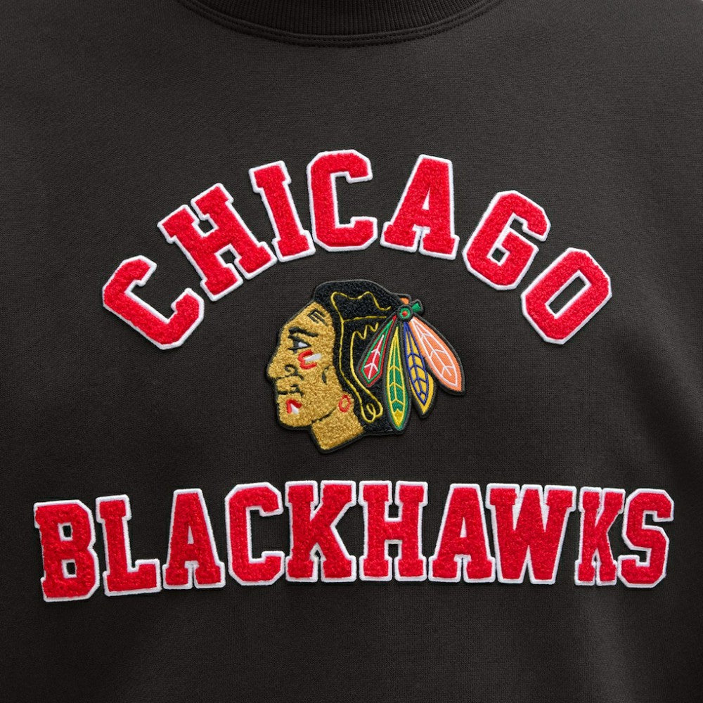 Chicago Blackhawks lululemon Steady State Crew - Black | US 203175666