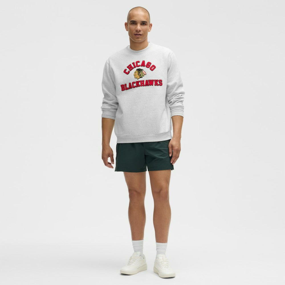 Chicago Blackhawks lululemon Steady State Crew - Heathered Core Ultra Light Grey | US 203175669