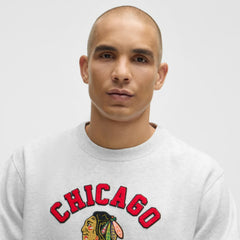 Chicago Blackhawks lululemon Steady State Crew - Heathered Core Ultra Light Grey | US 203175669