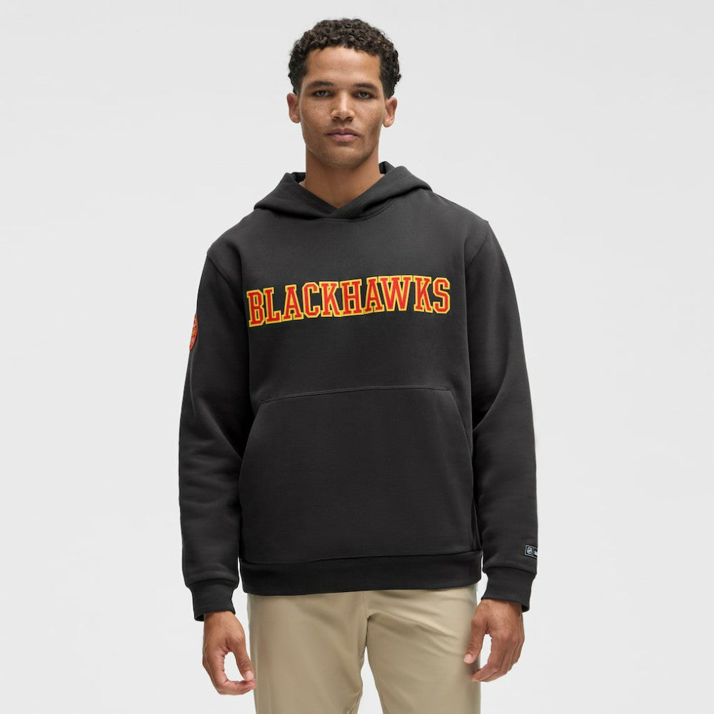 Chicago Blackhawks lululemon Steady State Pullover Hoodie - Black | US 203175704