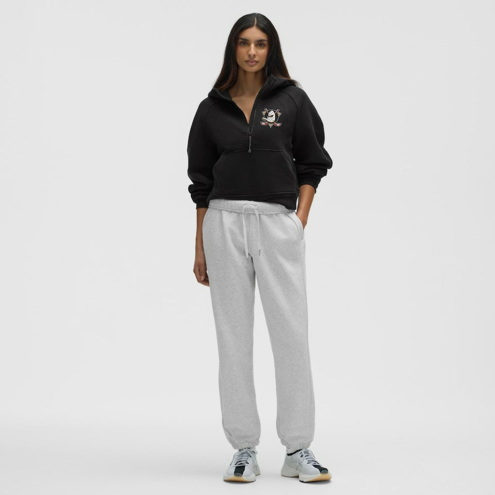 Anaheim Ducks lululemon Women's Scuba Oversized Half-Zip Hoodie - Black | US 203175746