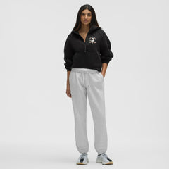 Anaheim Ducks lululemon Women's Scuba Oversized Half-Zip Hoodie - Black | US 203175746