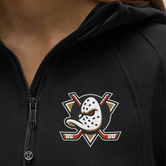 Anaheim Ducks lululemon Women's Scuba Oversized Half-Zip Hoodie - Black | US 203175746