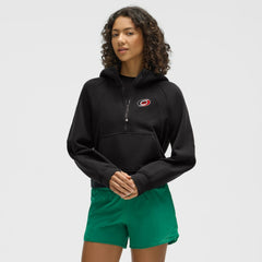 Carolina Hurricanes lululemon Women's Scuba Oversized Half-Zip Hoodie - Black | US 203175749
