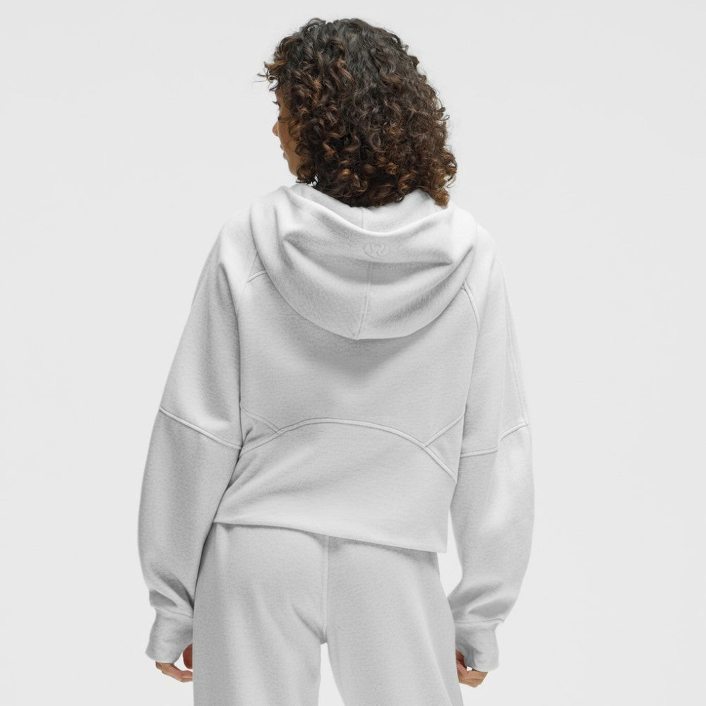 Los Angeles Kings lululemon Women's Scuba Oversized Half-Zip Hoodie - Heathered Core Ultra Light Grey | US 203175754
