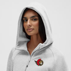 Ottawa Senators lululemon Women's Scuba Oversized Half-Zip Hoodie - Heathered Core Ultra Light Grey | US 203175761