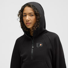 Philadelphia Flyers lululemon Women's Scuba Oversized Half-Zip Hoodie - Black | US 203175762