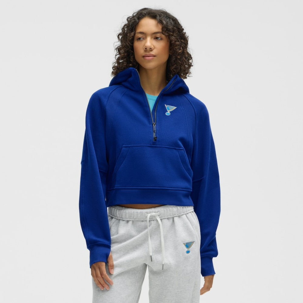 St. Louis Blues lululemon Women's Scuba Oversized Half-Zip Hoodie - College Cobalt | US 203175765